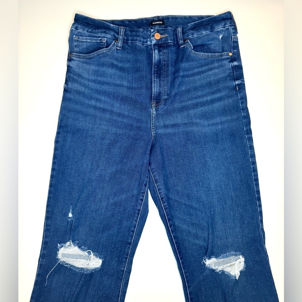 Express Women’s Modern Straight Super High Rise Ultra Hyper Stretch Size- L reg - Picture 2 of 10